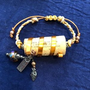 Unique Wine Motif Bracelet by It's Your Season!!